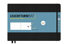 Leuchtturm1917 Sketchbook Medium A5 Black Landscape (жесткая обложка, черный)